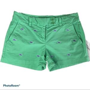 𝅺Vinyard Vines Whale Dayboat shorts green Women’s Size 00